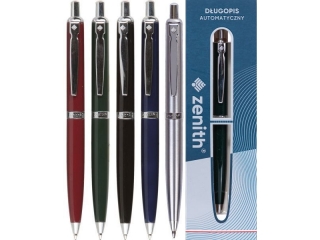 Długopis automatyczny metalowy 0, 8 mm ZENITH 60 CLASSIC mix kolorów w etui - 6 szt. display [opakowanie=6szt]