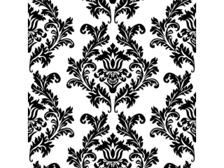 Serwetki POL-MAK Maki Lunch 33cm 20szt. White x Black Wallpaper SLOG001809 [opakowanie=12szt]