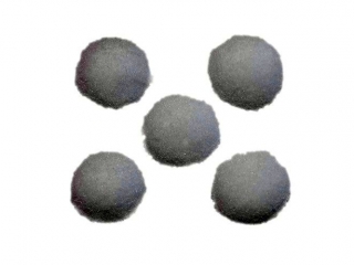 Pompony poliestrowe 10mm 120szt. biae TITWLK