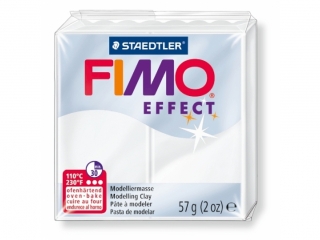 Kostka FIMO effect 57g, biay przeroczysty, masa termoutwardzalna, Staedtler [opakowanie=6szt]