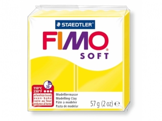 Kostka FIMO soft 57g, cytrynowy, masa termoutwardzalna, Staedtler [opakowanie=6szt]