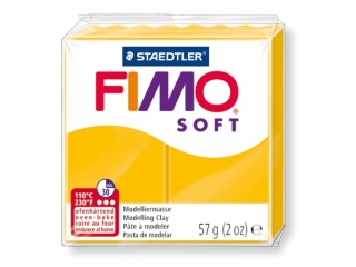 Kostka FIMO soft 57g, ty soneczny, masa termoutwardzalna, Staedtler [opakowanie=6szt]