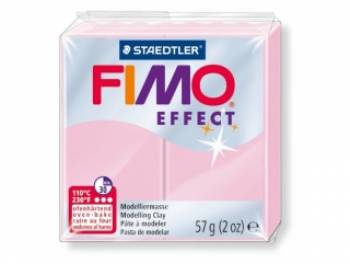 Kostka FIMO effect 57g, rowy pastelowy, masa termoutwardzalna, Staedtler [opakowanie=6szt]