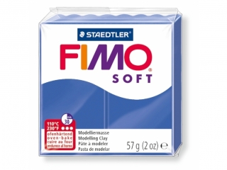 Kostka FIMO soft 57g, niebieski, masa termoutwardzalna, Staedtler [opakowanie=6szt]