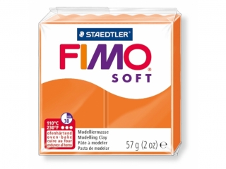 Kostka FIMO soft 57g, pomaraczowy, masa termoutwardzalna, Staedtler [opakowanie=6szt]