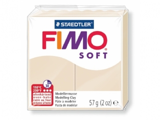 Kostka FIMO soft 57g, piaskowy, masa termoutwardzalna, Staedtler [opakowanie=6szt]