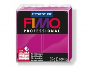 Kostka FIMO professional 85g, magenta, masa termoutwardzalna, Staedtler [opakowanie=4szt]