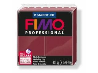 Kostka FIMO professional 85g, bordowy, masa termoutwardzalna, Staedtler [opakowanie=4szt]