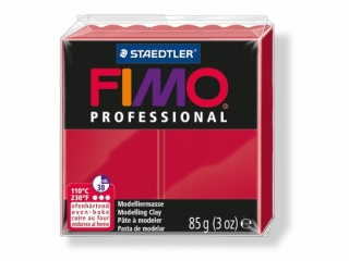 Kostka FIMO professional 85g, karminowy, masa termoutwardzalna, Staedtler [opakowanie=4szt]