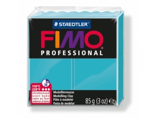Kostka FIMO professional 85g, turkusowy jasny, masa termoutwardzalna, Staedtler [opakowanie=4szt]