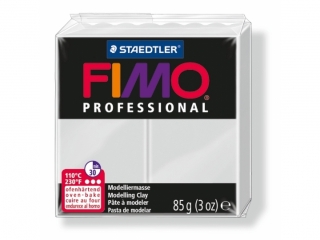 Kostka FIMO professional 85g, jasnoszary, masa termoutwardzalna, Staedtler [opakowanie=4szt]