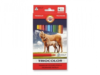 KIN KREDKI TRIOCOLOR 3144 24 KOLORÓW 9MM