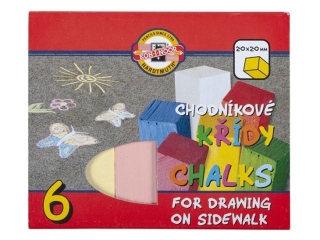 KIN KREDA 112510 CHODNIKOWA  ZESTAW 6 KOLORW