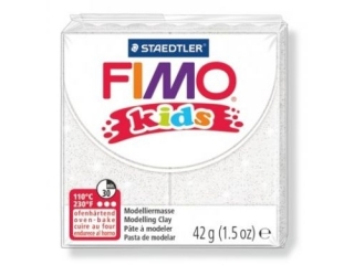 Kostka FIMO Kids, 42g, biay, masa termoutwardzalna, Staedtler