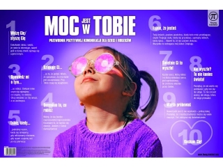 Plansza na biurko z afirmacjami: MOC JEST W TOBIE, rozm. 550x365 mm, Young Intellect [opakowanie=5szt]