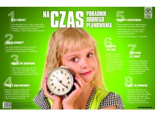Plansza na biurko z afirmacjami: NA CZAS, rozm. 550x365 mm, Young Intellect [opakowanie=5szt]