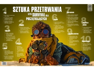 Plansza na biurko z afirmacjami SZTUKA PRZETRWANIA , rozm. 550x365 mm, Young Intellect [opakowanie=5szt]