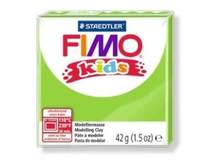 Kostka FIMO Kids, 42g, limonkowy, masa termoutwardzalna, Staedtler [opakowanie=6szt]