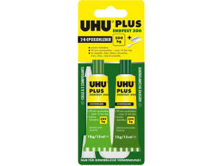 KLEJ EPOKSYDOWY PLUS ENDFEST 300, 33G (18G ŻYWICA+15G UTWARDZACZ) BLISTER UHU
