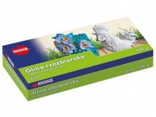 Glina rzebiarska samoutwardzalna biaa 500 g [opakowanie=6szt]