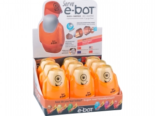 E-BOT gumka + temp. 2 otw. x9 DISPLAY kolor ornage (0proc)