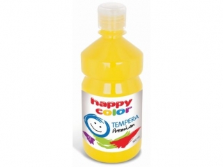 Farba tempera Premium 500ml, żółty, Happy Color