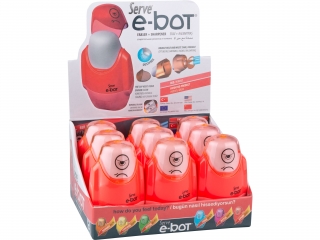 E-BOT gumka + temp. 2 otw. x9 DISPLAY kolor red (0proc)