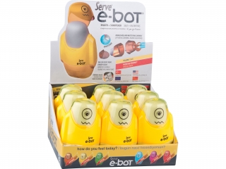 E-BOT gumka + temp. 2 otw. x9 DISPLAY kolor yellow (0proc)