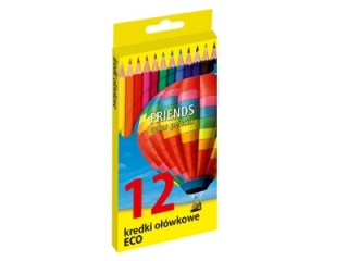 Kredki ECO BIAŁE 12 kol. (sz)(p)