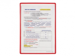 PANEL PREZENTACYJNY Z USZKIEM TARIFOLD A 3 5 SZT. PIONOWY CZERWONY