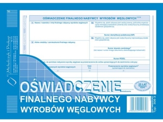 Druk -Owiadczenie finalnego nab.wyr.wglowych