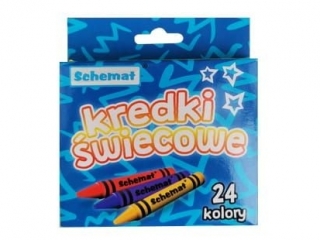 KREDKI ŚWIECOWE 24 KOL.0458