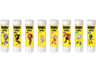 KLEJ W SZTYFCIE EDYCJA LIMITOWANA SONIC / SPONGEBOB  8, 2G UHU [opakowanie=24szt]