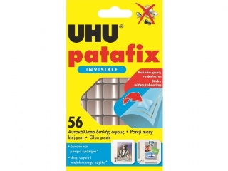 PŁATKI SAMOPRZYLEPNE PATAFIX INVISIBLE 56 SZT. UHU