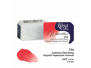 ROSA GALLERY FARBA AKWARELOWA CADMIUM RED DEEP 774 2, 5 ML