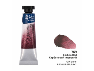 ROSA GALLERY FARBA AKWARELOWA CARBON RED 769 10 ML TUBA [opakowanie=4szt]