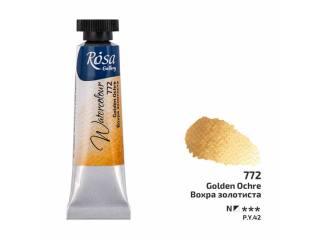 ROSA GALLERY FARBA AKWARELOWA GOLDEN OCHRE 772 10 ML TUBA [opakowanie=4szt]