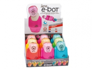E-BOT gumka + temp. 2 otw. x9 DISPLAY kolor MIX (0proc)