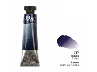 ROSA GALLERY FARBA AKWARELOWA INDIGO 717 10 ML TUBA [opakowanie=4szt]