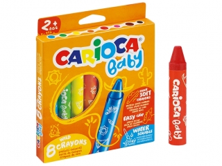 Kredki Baby 8 kolorw Carioca od 2. roku (42892) (sz)