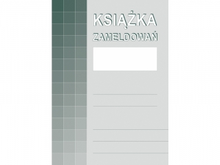 Druk -Ksika zameldowa A4