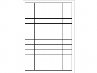 Etykieta 38 x 21, 2 mm