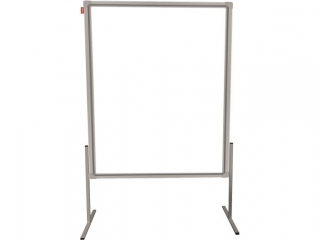 TABLICA MODERACYJNA MEMOBE DWUSTRONNIE SUCHOCIERANA MAGNETYCZNA BIAA, RAMA ALUMINIOWA PRESTIGE, 120X150 CM
