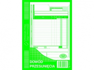 Druk - Dowód przesunięcia