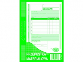 Druk -PM Przepustka materiaowa