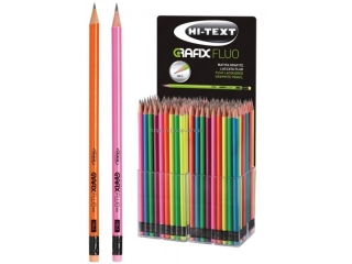 Ołówki GRAFIX FLUO HB display 120szt (0proc)