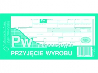 Druk -PW Przyjcie wyrobu - jednopozyc.
