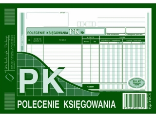 Druk -PK Polecenie ksigowania A5(poziom)