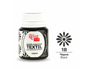 ROSA TALENT FARBA DO TKANIN BLACK 18 20 ML