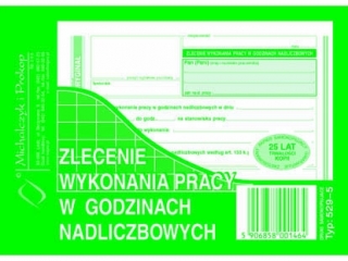Druk -ZWP Zlecenie wyk.pracy w godz.nadl.